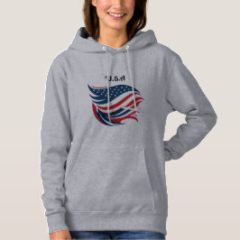 Amerikanska flagga hoodie t shirt