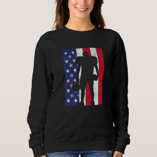 Amerikanska Flagga i fotboll USA T Shirt
