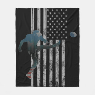 Amerikanska Flagga i fotboll USA Team Gift Kicker Fleecefilt