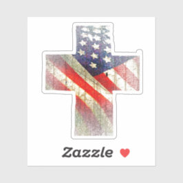 Amerikanska flagga i kor klistermärken