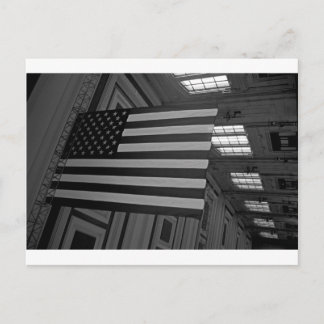 Amerikanska Flagga i unionen Station Vykort