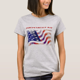 Amerikanska Flagga-Independence day-kvinnor T Shirt