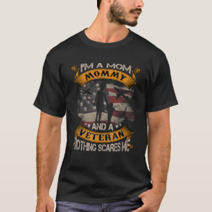 Amerikanska Flagga jag är en Mamma-Mamma och en ve T Shirt