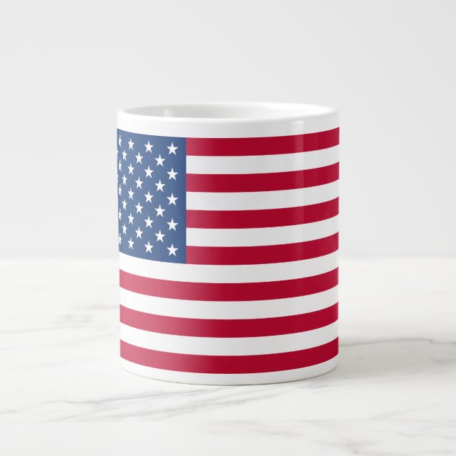 Amerikanska Flagga Jumbo Mugg (Framsidan)