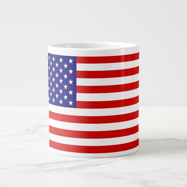 Amerikanska Flagga Jumbo Mugg (Framsidan)