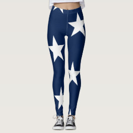 Amerikanska Flagga Jumbo-Size Stars Leggings