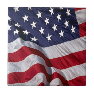 Amerikanska Flagga Kakelplatta
