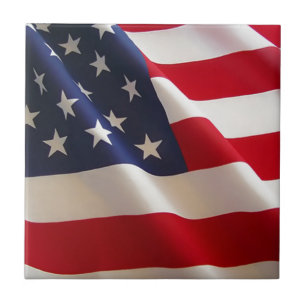 Amerikanska Flagga Kakelplatta