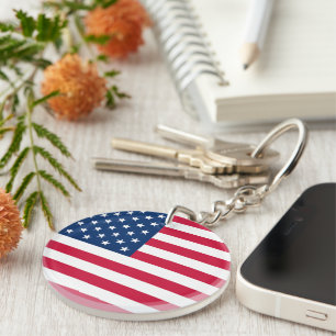Amerikanska Flagga Keychain USA