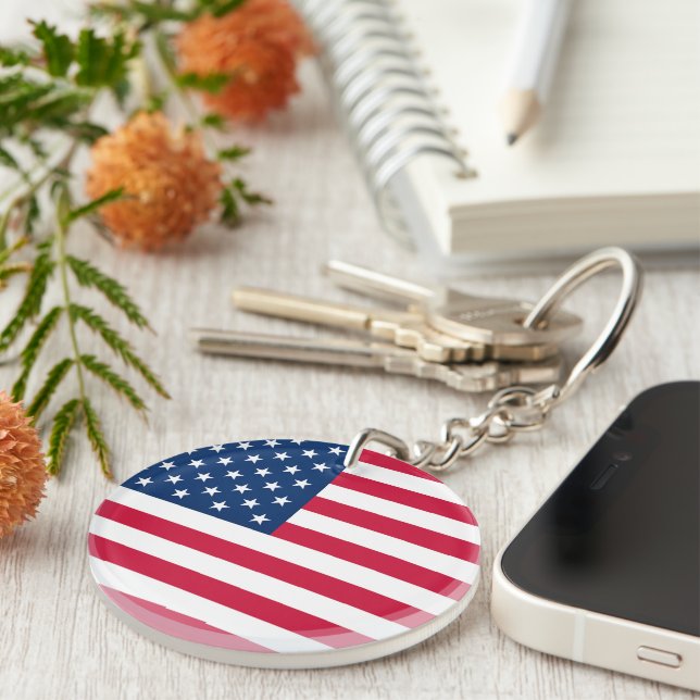 Amerikanska Flagga Keychain USA (Högra Framsidan)
