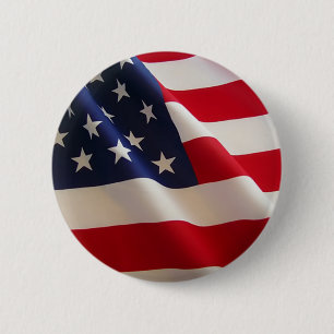 Amerikanska Flagga Knapp