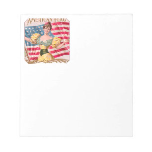 Amerikanska Flagga Liberty Independence Anteckningsblock