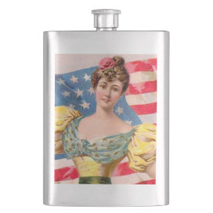 Amerikanska Flagga Liberty Independence Fickplunta