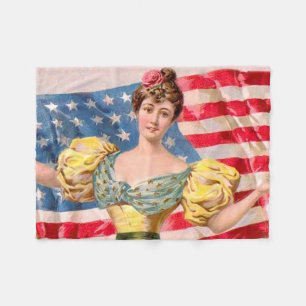 Amerikanska Flagga Liberty Independence Fleecefilt