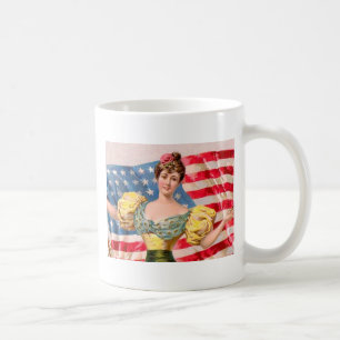 Amerikanska Flagga Liberty Independence Kaffemugg