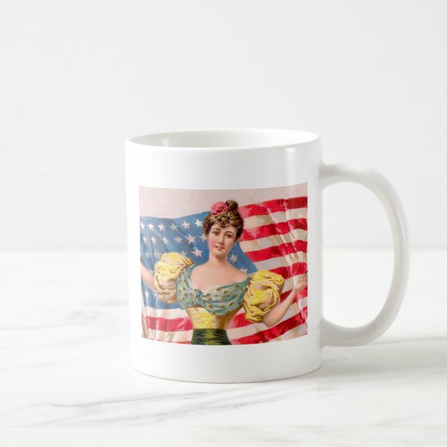 Amerikanska Flagga Liberty Independence Kaffemugg (Höger)