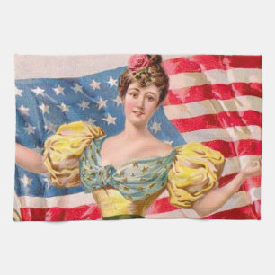 Amerikanska Flagga Liberty Independence Kökshandduk