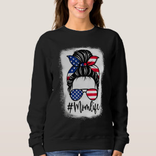Amerikanska Flagga Life-blodade Mammor 4:e juli T Shirt