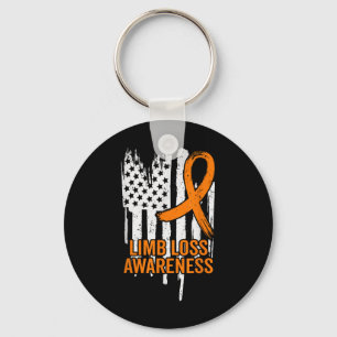 Amerikanska Flagga Limb Loss Awareness Hand Leg Am Nyckelring