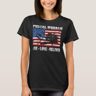 Amerikanska Flagga Live Kärlek Levererar postarbet T Shirt