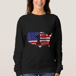 Amerikanska Flagga Lycklig USA Independence day de T Shirt