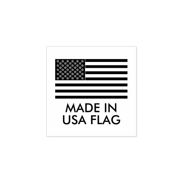 Amerikanska Flagga Made i USA Stämpel (Tryck)