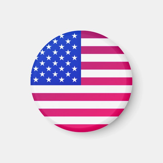 Amerikanska Flagga Magnet Gift USA - Patriotic (Framsidan)