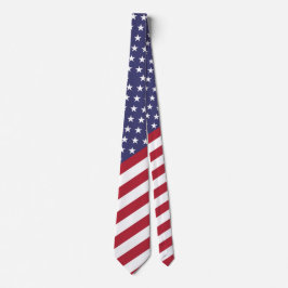Amerikanska Flagga Manar Necktie Slips