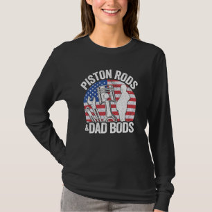 Amerikanska Flagga Mechanic 4:e juli, fistonlopp o T Shirt