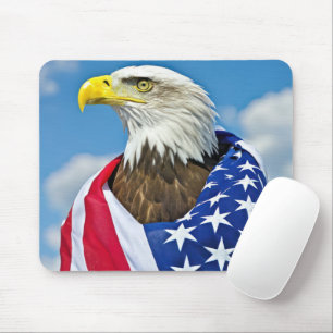 Amerikanska Flagga med Örn Musmatta