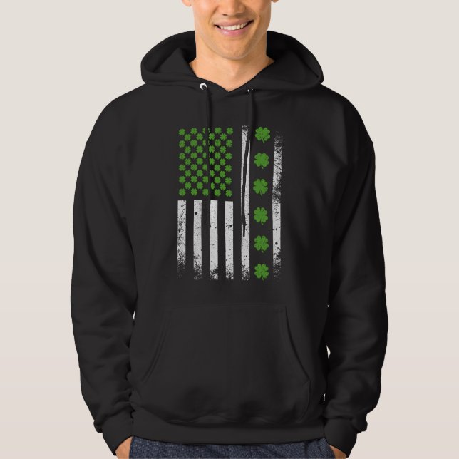 Amerikanska flagga med schaktmassor Manar Hoodie (Framsida)