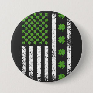 Amerikanska flagga med schamproj knapp