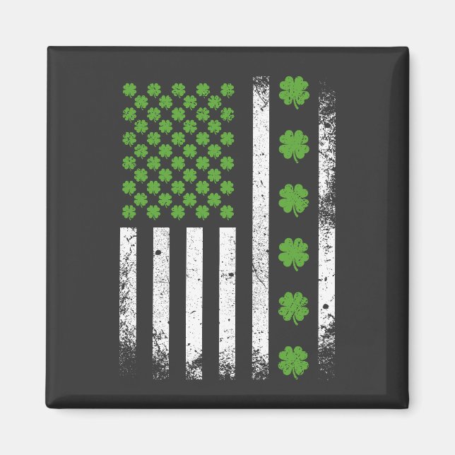 Amerikanska flagga med schampyrer magnet (Framsidan)