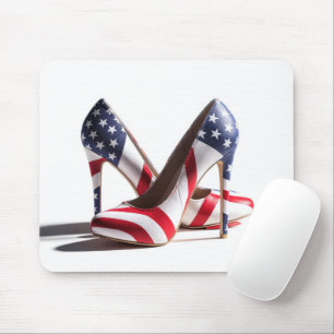 Amerikanska Flagga Mode Pumps Musmatta