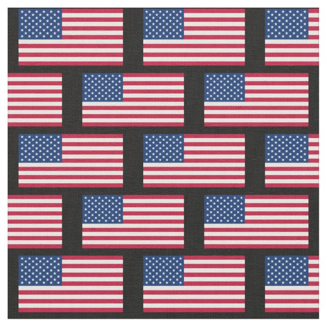 Amerikanska Flagga Mönster USA Banner Tyg (Närbild)
