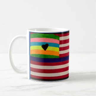 Amerikanska flagga mugg