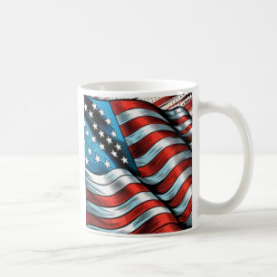Amerikanska Flagga Mugg