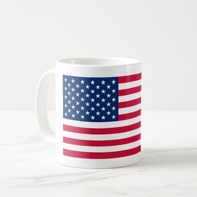 Amerikanska Flagga Mugg Patriotic USA (Framsida vänster)