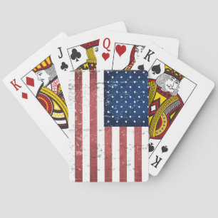 Amerikanska Flagga nödtorkade dekan av betalkort Spel Kort