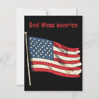 Amerikanska flagga notecards anpassade anteckningskort