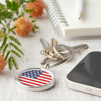 Amerikanska FLAGGA Nyckelring PRIDE