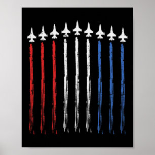 Amerikanska Flagga oberoende 4 juli Patriot Poster