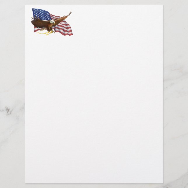 Amerikanska Flagga och Eagle (Framsida)
