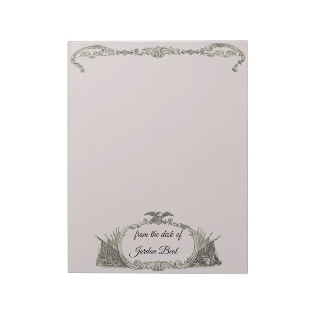 Amerikanska flagga och Eagle-anteckningsblocket Anteckningsblock (Roterad)