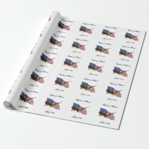 Amerikanska Flagga och Eagle Bröllop Presentpapper