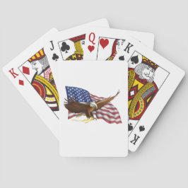 Amerikanska Flagga och Eagle Casinokort