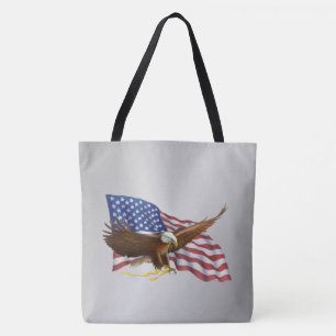 Amerikanska Flagga och Eagle Silver Tygkasse