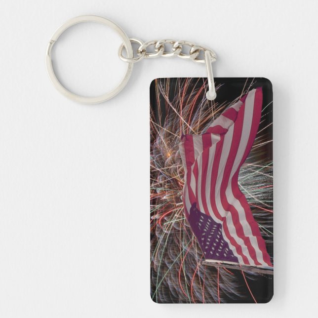 Amerikanska Flagga och Fireworks (Framsidan)
