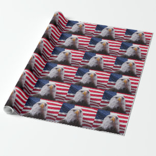 Amerikanska flagga och örn presentpapper