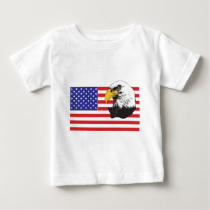 Amerikanska Flagga och Örn T Shirt